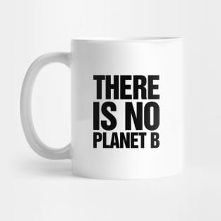 There Is No Planet B Black Mug